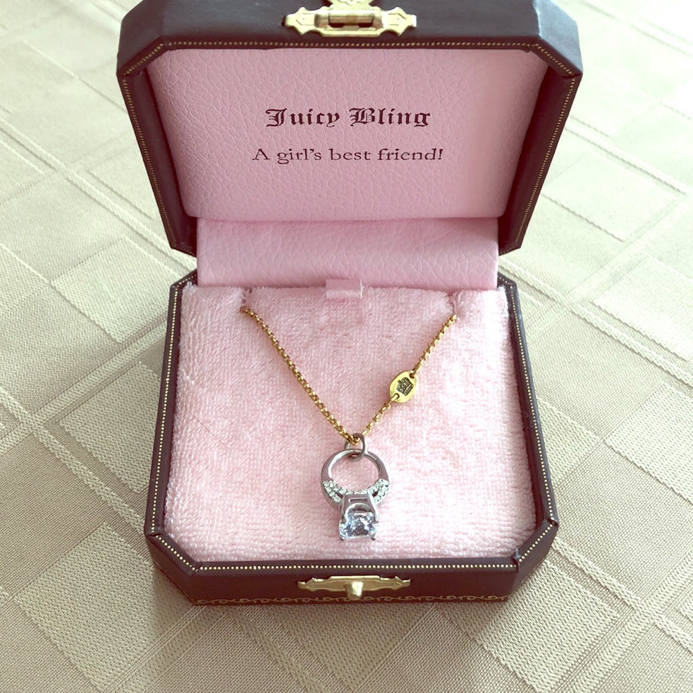 Juicy Couture Diamond Ring Necklace